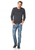 Marken-Herren-Pullover grau-melange