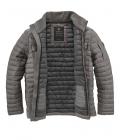 Marken-Herren-Steppjacke grau