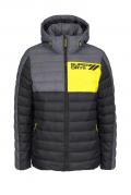 Marken-Herren-Steppjacke grau-schwarz