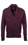 Marken-Herren-Strickjacke bordeaux