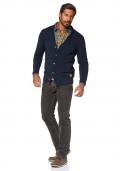 Marken-Herren-Strickjacke marine