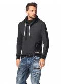 Marken-Herren-Sweatshirt anthrazit