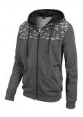 Marken-Herren-Trainingsjacke grau