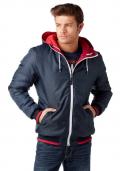 Marken-Herren-Wendejacke blau-rot