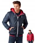 Marken-Herren-Wendejacke blau-rot