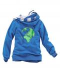 Marken-Hoody blau