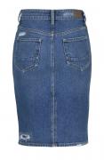 Marken-Jeans-Bleistiftrock blau