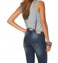 Marken-Jeans-Latzhose dunkelblau