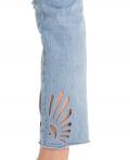 Marken-Jeans mit Cut-Outs blau 32 inch