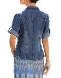 Marken-Jeansblazer blau-used