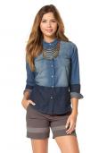 Marken-Jeansbluse blue used