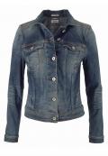 Marken-Jeansjacke blau