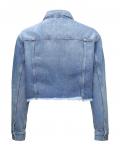 Marken-Jeansjacke blau-used