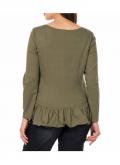 Marken-Jerseyjacke khaki