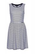 Marken-Jerseykleid marine-weiß