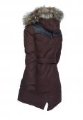 Marken-Kapuzenparka aubergine Gr. M