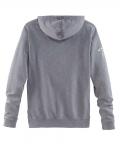 Marken-Kapuzenpullover grau