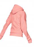 Marken-Kapuzensweatjacke rosa