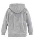 Marken-Kapuzensweatshirt grau-melange