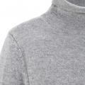 Marken-Kaschmirpullover grau