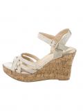 Marken-Keilsandalette offwhite