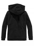 Marken-Kinder-Kapuzen-Sweatshirt schwarz