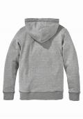 Marken-Kinder-Kapuzensweatshirt grau