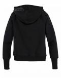 Marken-Kinder-Kapuzensweatshirt schwarz