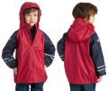 Marken-Kinder-Matschjacke rot-blau