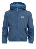 Marken-Kinder-Outdoorjacke blau