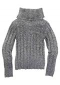 Marken-Kinder-Rollkragenpullover grau