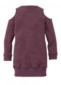 Marken-Kinder-Sweatkleid bordeaux