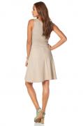 Marken-Kleid beige-türkis