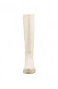 Marken-Lamm-Nappaleder-Stiefel creme