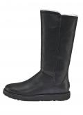 Marken-Lammfell-Winterboots schwarz