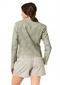 Marken-Lammnappalederjacke beige