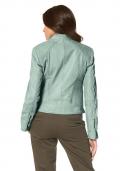 Marken-Lammnappalederjacke mint