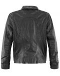 Marken-Lammnappalederjacke schwarz Gr. S