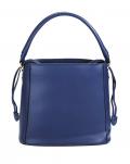 Marken-Leder-Handtasche blau