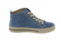 Marken-Leder-High-Top-Sneaker blau Gr. 2,5