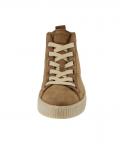 Marken-Leder-High-Top-Sneaker cognac Gr. 5 UK / 38 EU