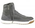 Marken-Leder-Sneaker grau