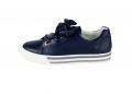 Marken-Leder-Sneaker marine