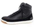 Marken-Leder-Sneaker schwarz