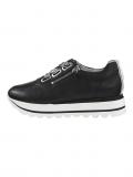 Marken-Leder-Sneaker schwarz-weiß Gr. 37 EU / 4 UK