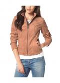 Marken-Lederjacke bernstein Gr. M