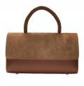 Marken-Ledertasche cognac