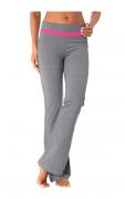 Marken-Leggings grau meliert-pink