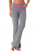 Marken-Leggings grau meliert-pink