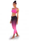 Marken-Leggings pink-schwarz